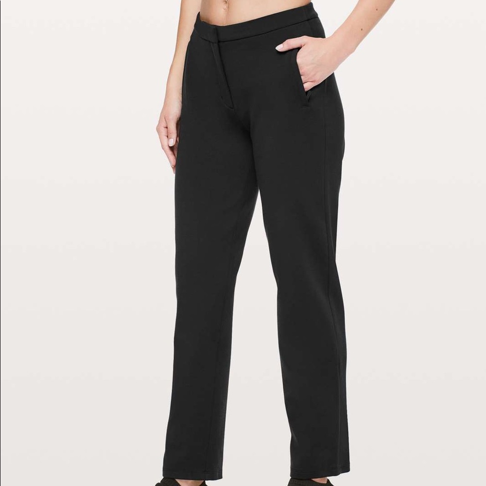 Lululemon On the Move Pant Ponte 28” Black Size 10